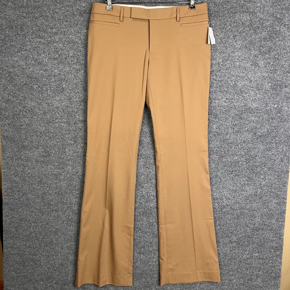 NEW Gap Trousers Womens 10T Brown New Dress Pants Flare Leg Mid Rise